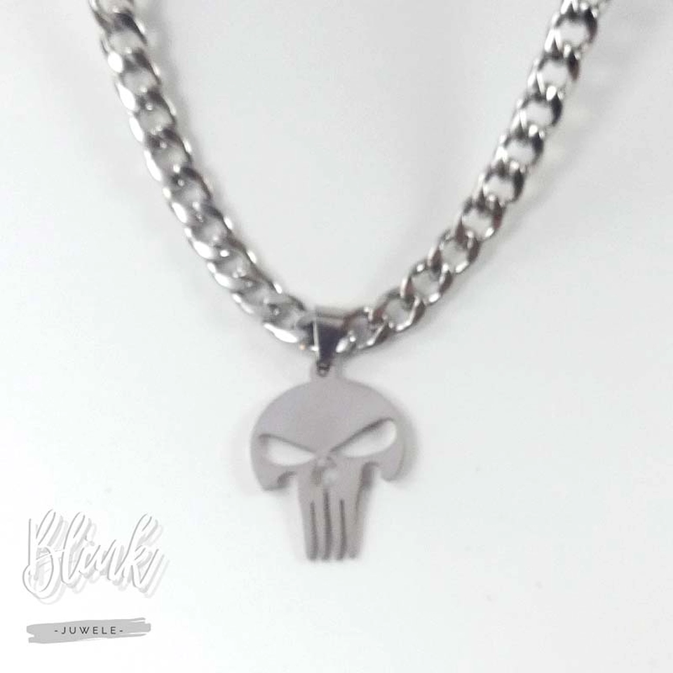 Punisher Pendant Stainless Steel Jewelry Pretoria Punisher Pendant
