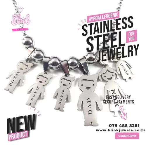 Family Together Necklace with custom Engraving