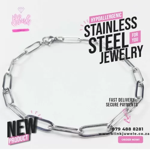 4mm Paper Clip Bracelet