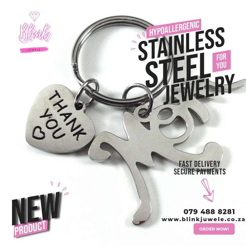 Thank you Mom Keyring