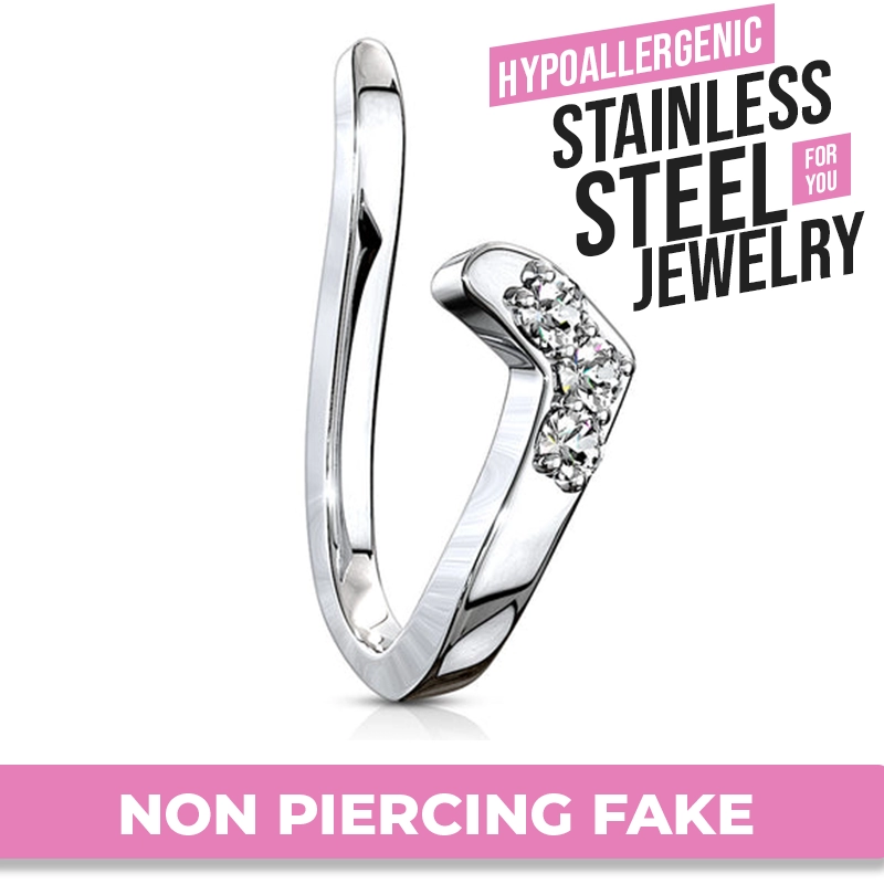 Non Piercing Fake