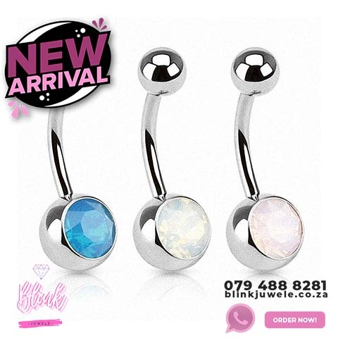 Opal Ball Belly Ring