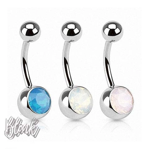 Opal Ball Belly Ring