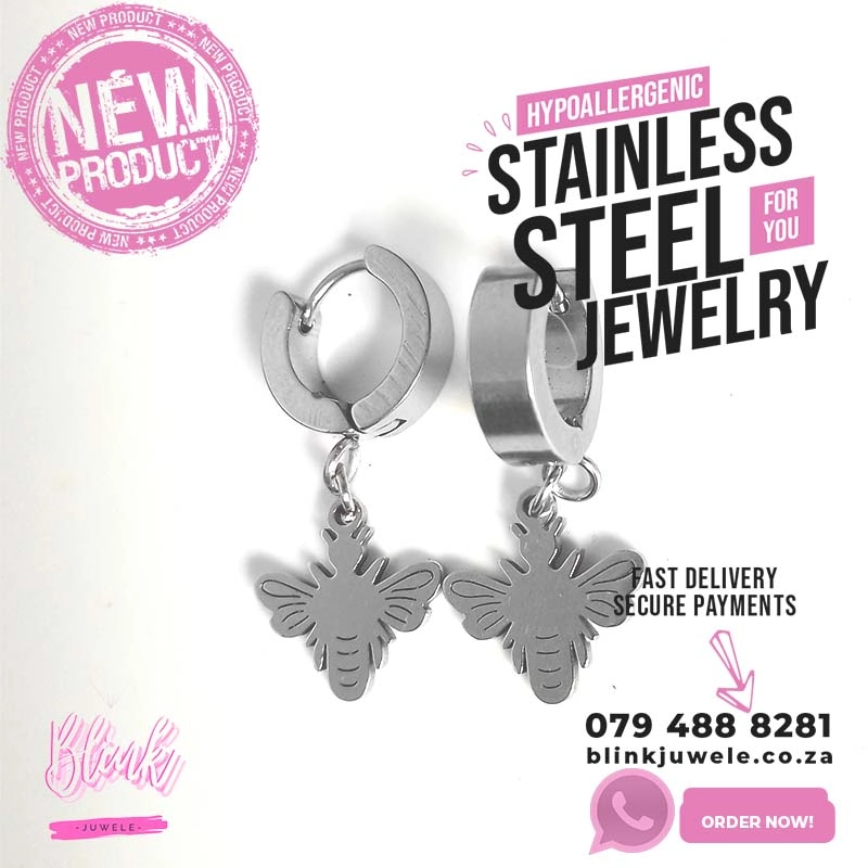 Bee Infinity Huggie Hoop Earrings