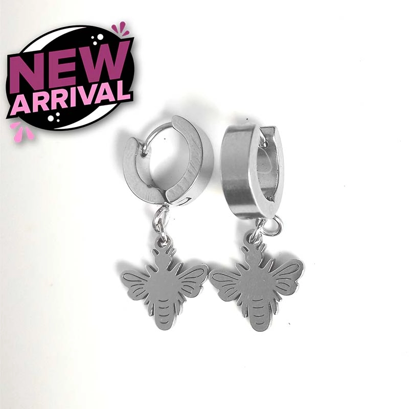 Bee Infinity Huggie Hoop Earrings