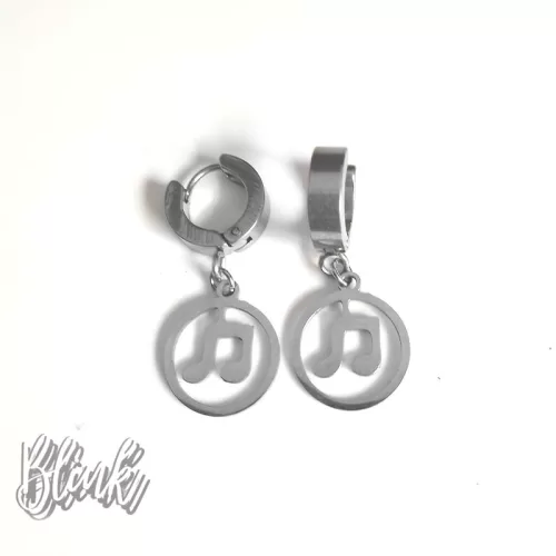 Note Infinity Huggie Hoop Earrings