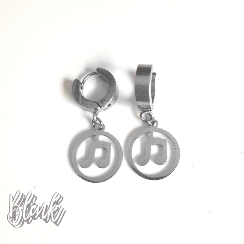 Note Infinity Huggie Hoop Earrings