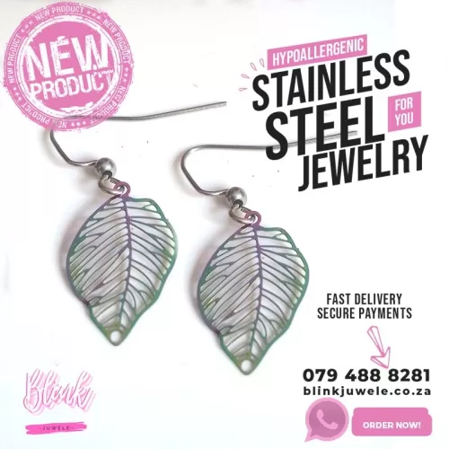 iridescent Leaf 2 Earrings