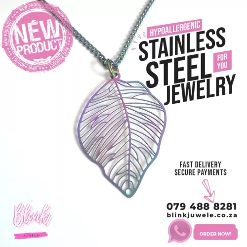 iridescent Leaf 2 Necklace