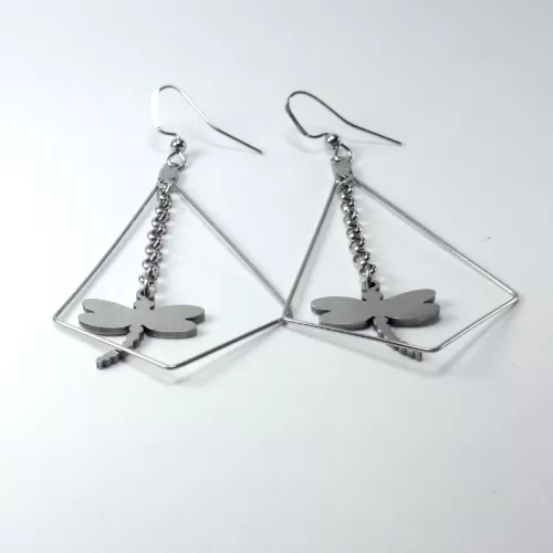 Diamond Butterfly Earrings