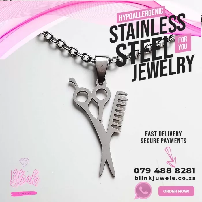 Hairdresser Necklace Blink Juwele™ Stainless Steel Jewelry