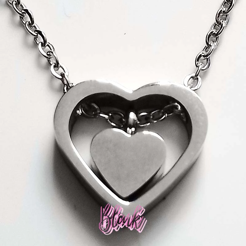 Heart in Heart Necklace Stainless Steel jewelry Pretoria Blink Juwele Heart in Heart Necklace