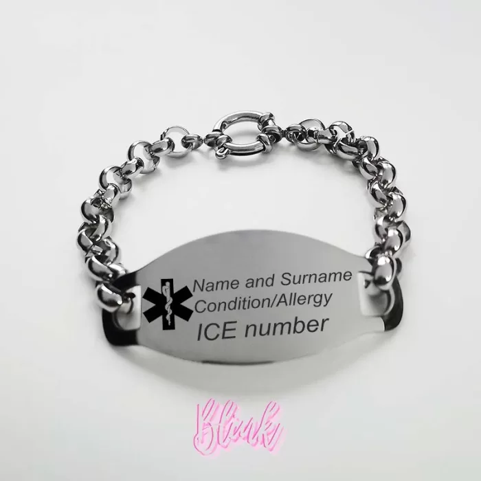 7mm Roly Poly Medical Alert Bracelet