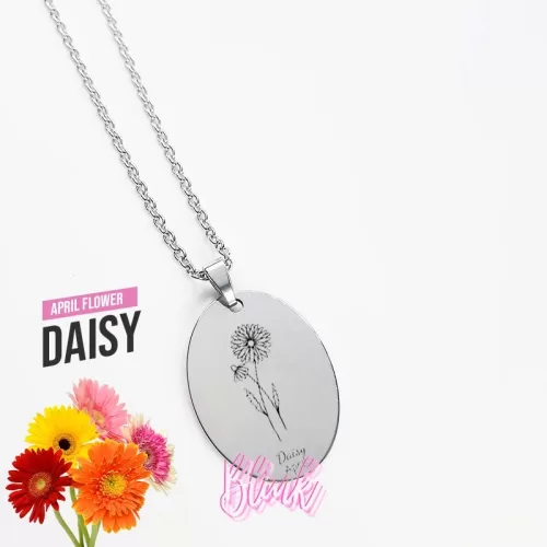 April Birth Month Flower Necklace