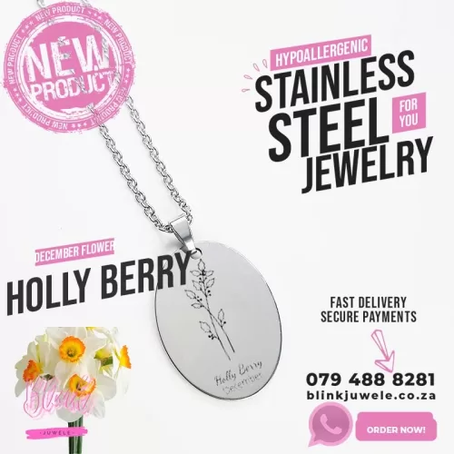 December Birth Month Flower Necklace