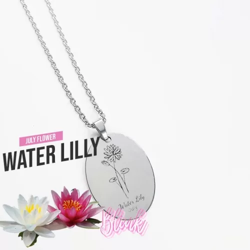 July Birth Month Flower Necklace