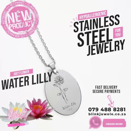 July Birth Month Flower Necklace