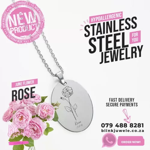 June Birth Month Flower Necklace