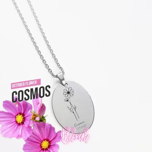 October Birth Month Flower Necklace