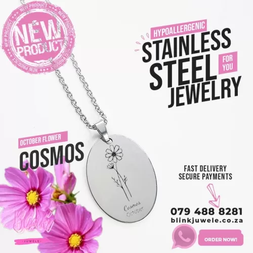 October Birth Month Flower Necklace