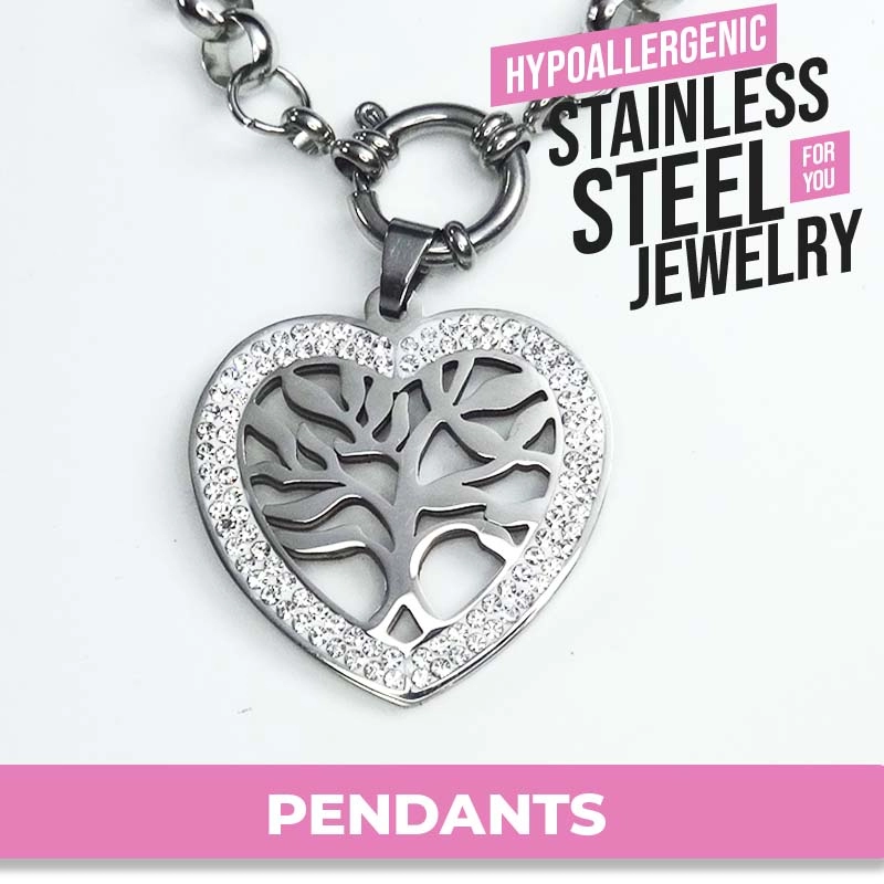 1 Box 6 Patterns Stainless Steel Charms Flat Metal Charms Blank Stamping Tag Alloy Pendant Heart Shape Jewelry Making, Adult Unisex, Size: One size