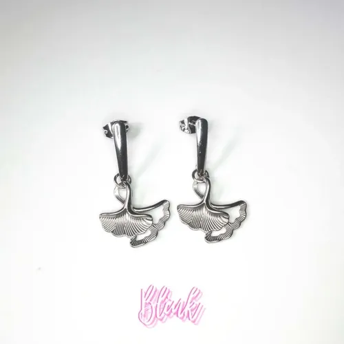 Abstract leaf earrings