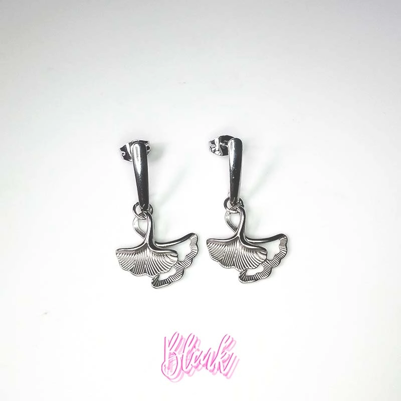 Abstract leaf earrings