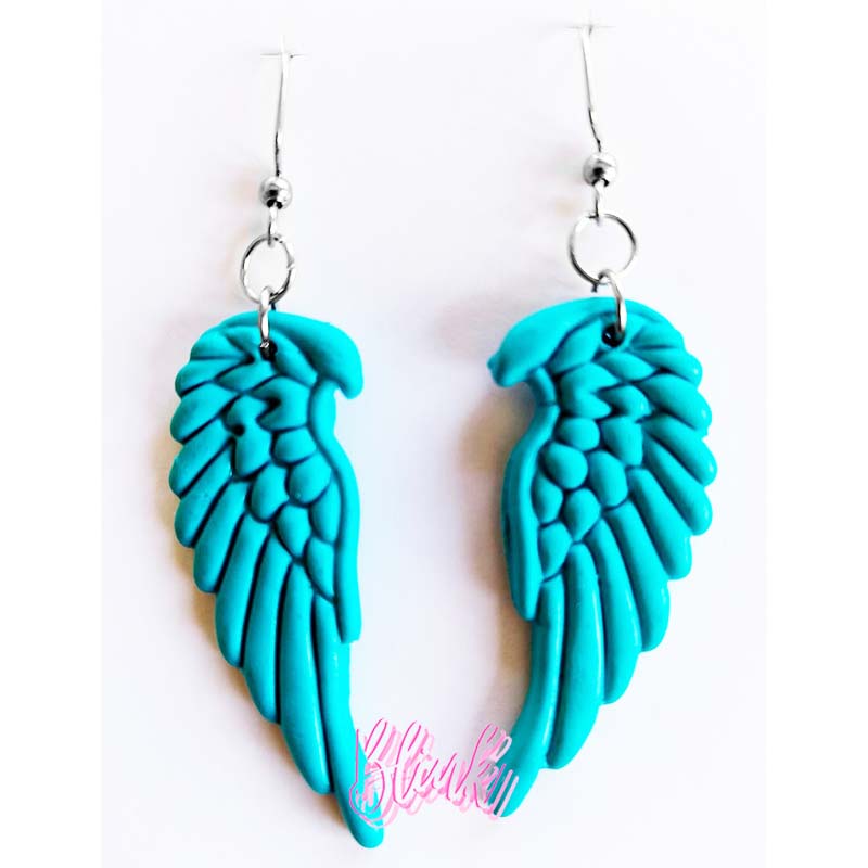 Angel wings Clay Earrings