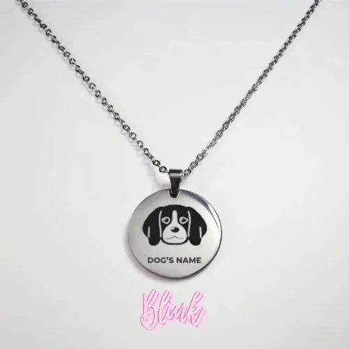 Beagle Engraved Dog Breed Necklace