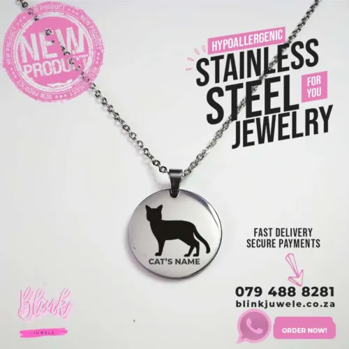 Bengal Engraved Cat Breed Necklace