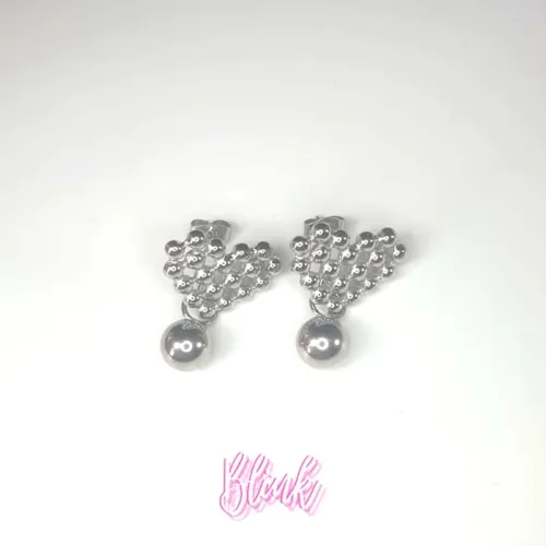 Bubble Heart Stud earrings