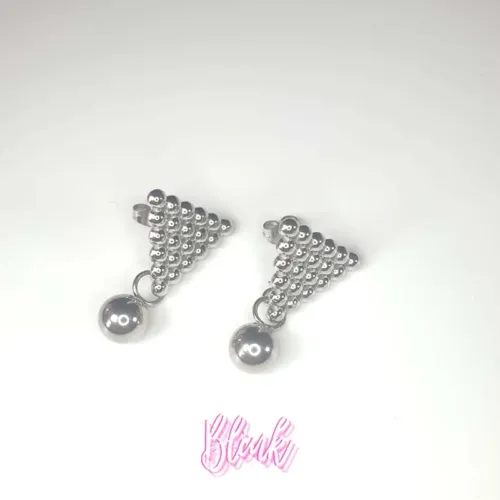 Bubble Triangle Stud earrings