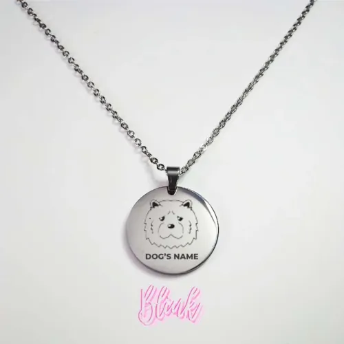 Chow Engraved Dog Breed Necklace