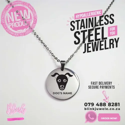 Doberman Engraved Dog Breed Necklace