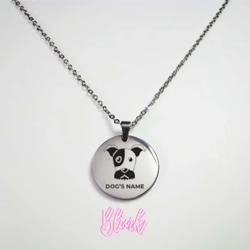 Jack Russel Engraved Dog Breed Necklace