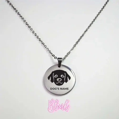 Labrador Engraved Dog Breed Necklace