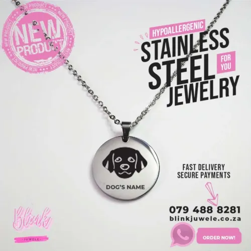 Retriever Engraved Dog Breed Necklace