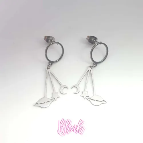 Space Invader Stud Earrings