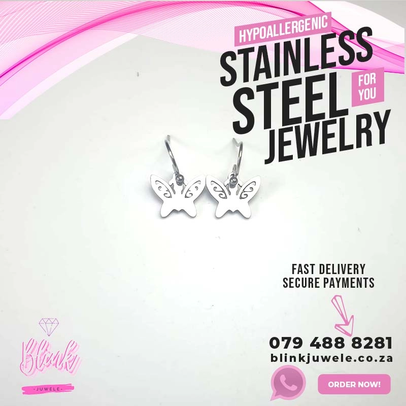 Tribal Butterfly Dangle Earrings