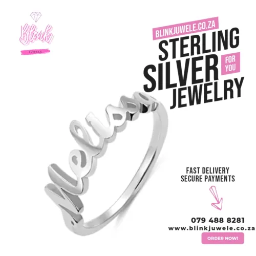 Sterling Silver Name Rings