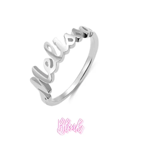 Sterling Silver Name Rings