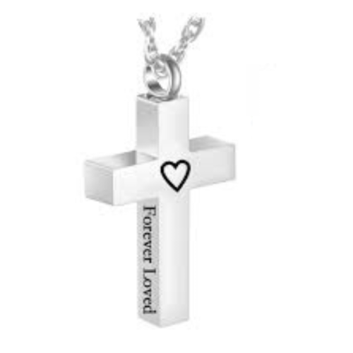 Cross Urn Necklace with Engraving