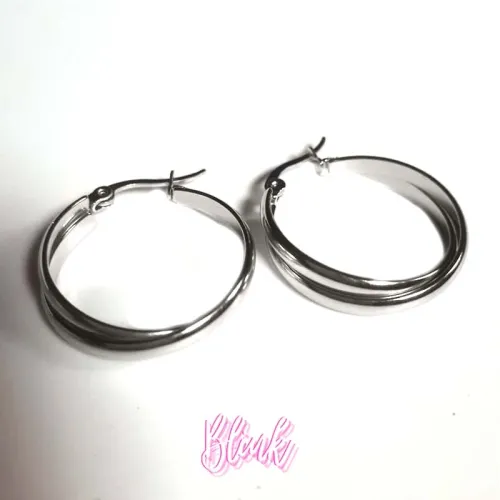 25mm Double Hoop Earrings