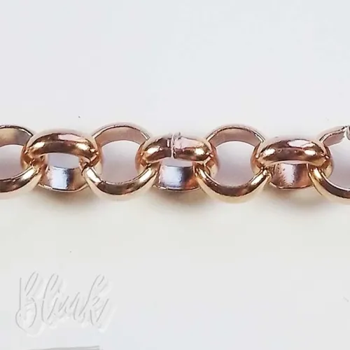 8mm Rose Gold Roly Poly Necklace