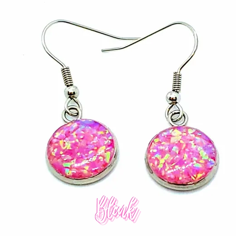 Round Dangle Cremation Earrings