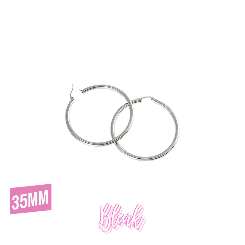 35mm Hoop Earrings 6 Stainless Steel jewelry Pretoria Blink Juwele 35mm Hoop Earrings