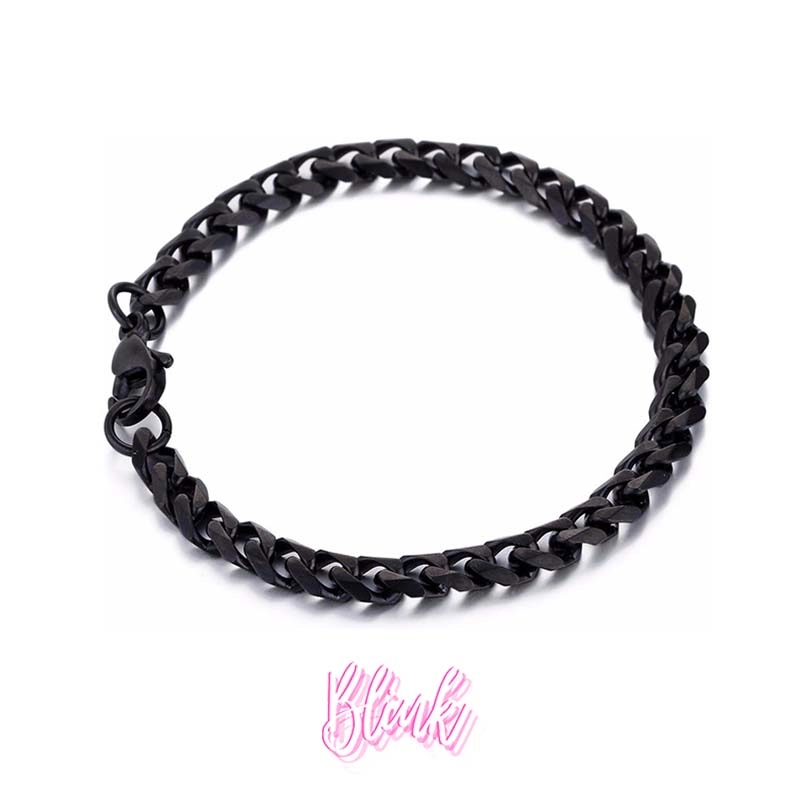 Black Curb Bracelet