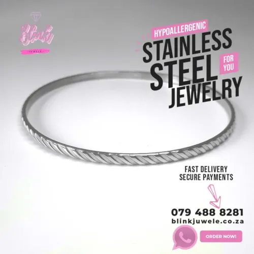 3.5mm Textured Bangle