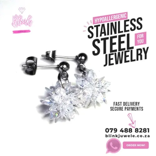 Clear Exploding Crystal Earrings