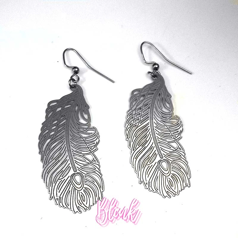 XL Fine Feather Earrings